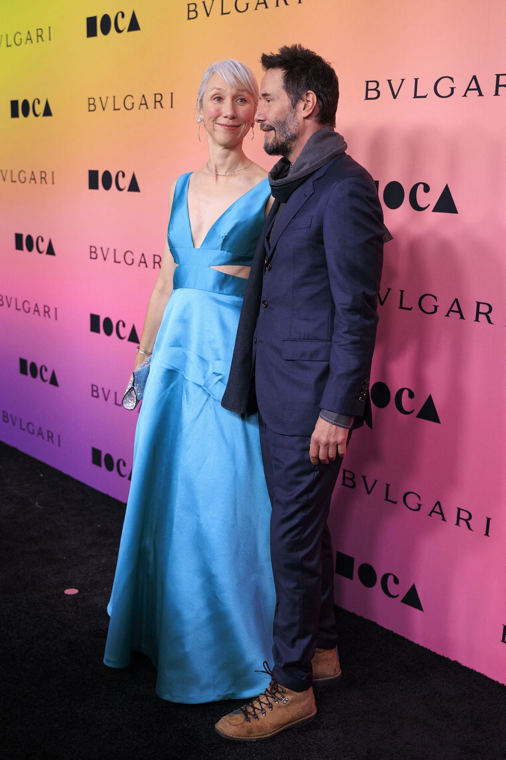 Keanu Reeves & Alexandra Grant Share A Light Kiss At Star-Studded Gala Amid Marriage Rumors