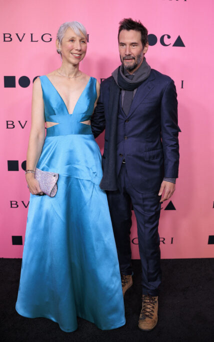 Keanu Reeves & Alexandra Grant Share A Light Kiss At Star-Studded Gala Amid Marriage Rumors