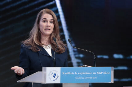 Melinda Gates at French Economic Ministery for 2nd Edition of Les Rendez vous de Bercy