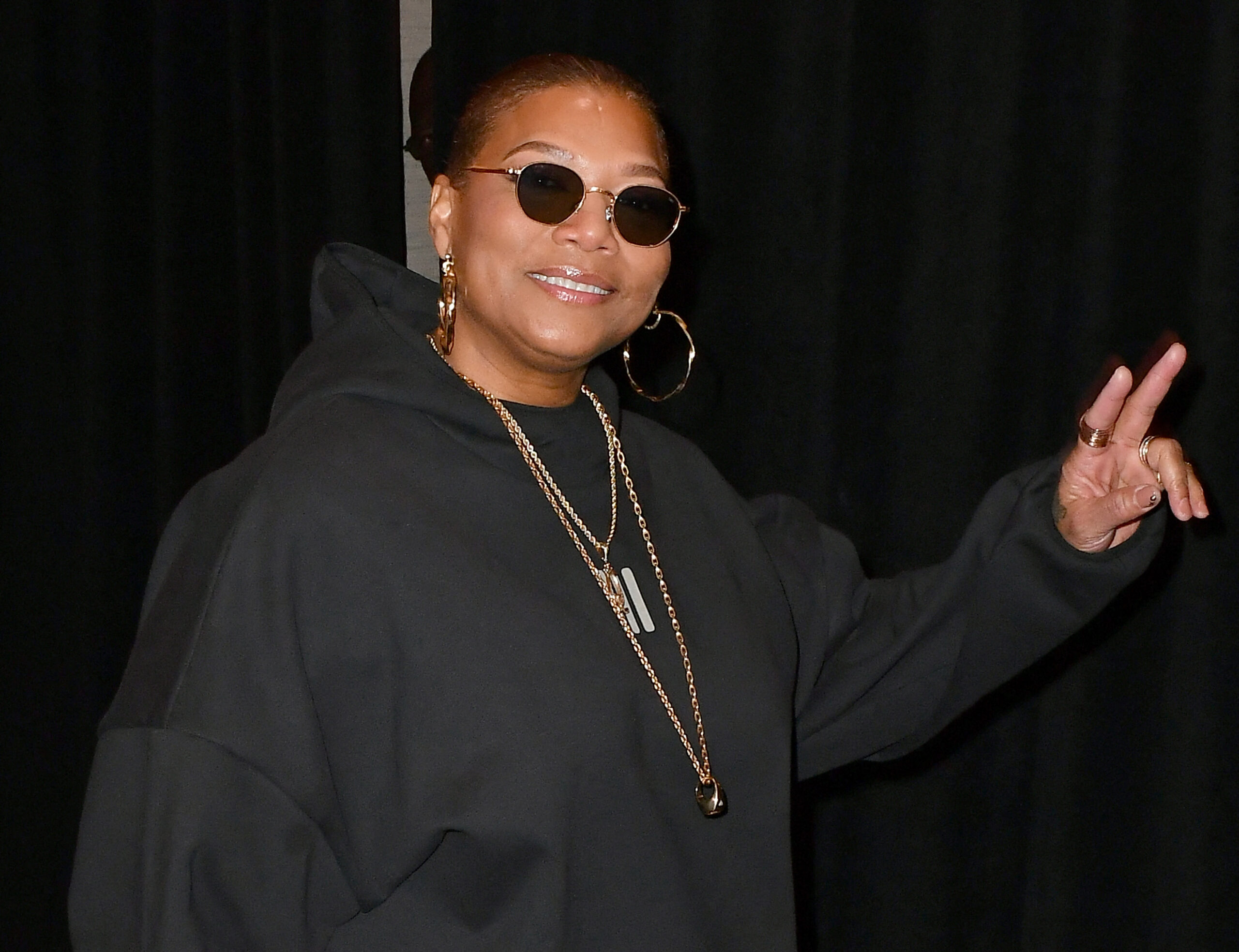 Queen Latifah at Michael Rubin's Fanatics Super Bowl Party