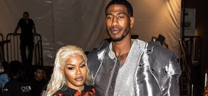 Teyana Taylor and Iman Shumpert at The Blonds fashion show during New York Fashion Week