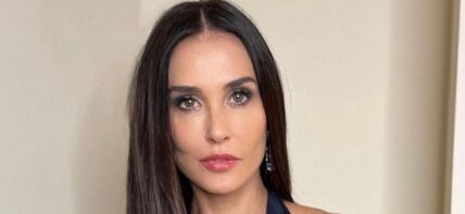 Demi Moore poses for the camera.