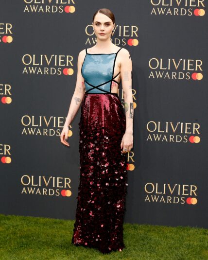 Cara Delevingne at The Olivier Awards 2024 held at Royal Albert Hall in London, UK - 14 Apr 2024