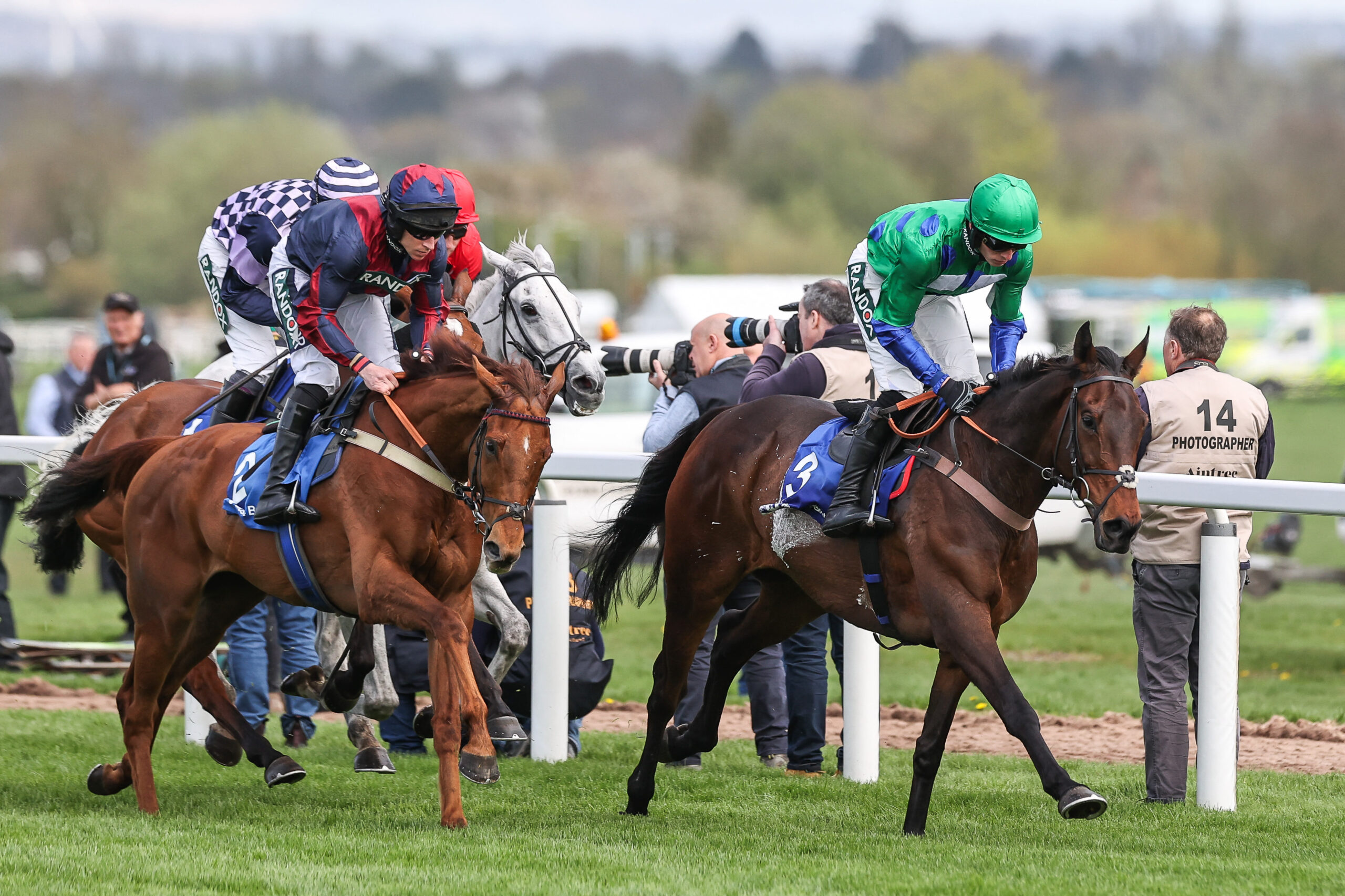 Horses racing at Randox Grand National 2024