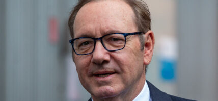 Kevin Spacey is seen outside Southwark Crown Court in London
