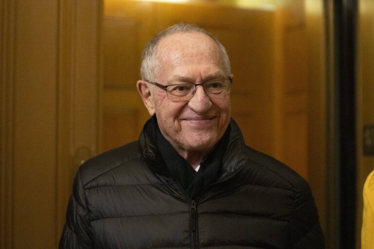 Defense Attorney Alan Dershowitz departs the United States Capitol after delivering opening statements in the impeachment trial of United States President Donald J. Trump on 27 Jan 2020