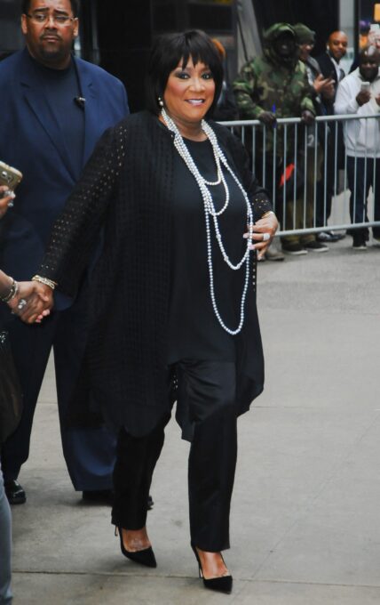 Singer Patti LaBelle enters the 'Good Morning America' taping at the ABC Times Square Studios