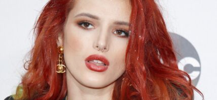 Bella Thorne poses close up