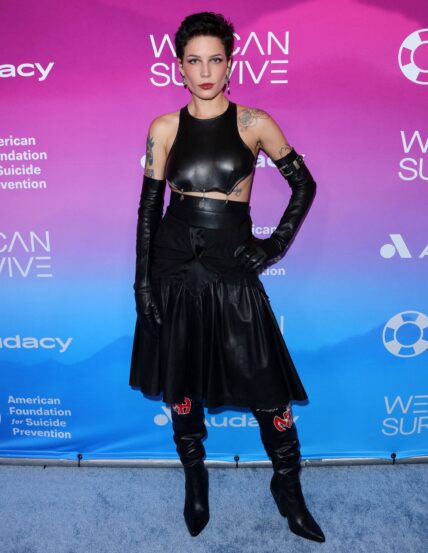 Halsey attends Audacys We Can Survive Concert in Los Angeles