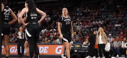 Kate Martin of the Las Vegas Aces