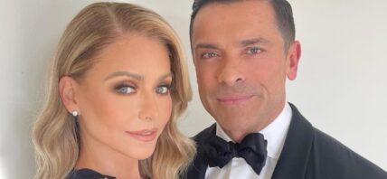 Kelly Ripa and Mark Consuelos pose together