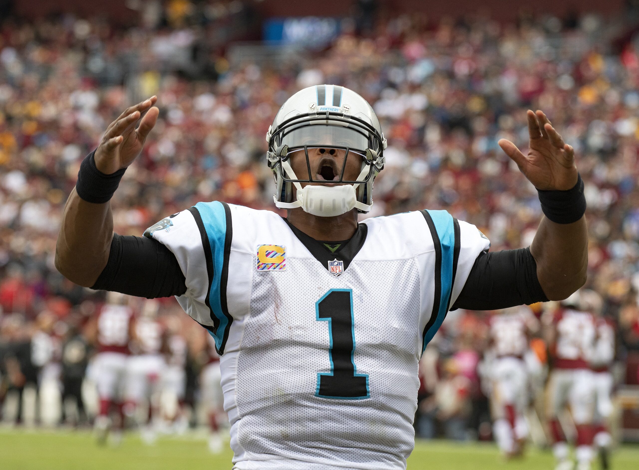 Cam Newton at Carolina Panthers v. Washington Redskins