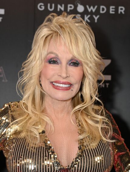 Dolly Parton smiling