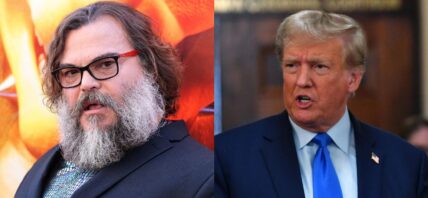 Jack Black (left) Donald Trump (right)