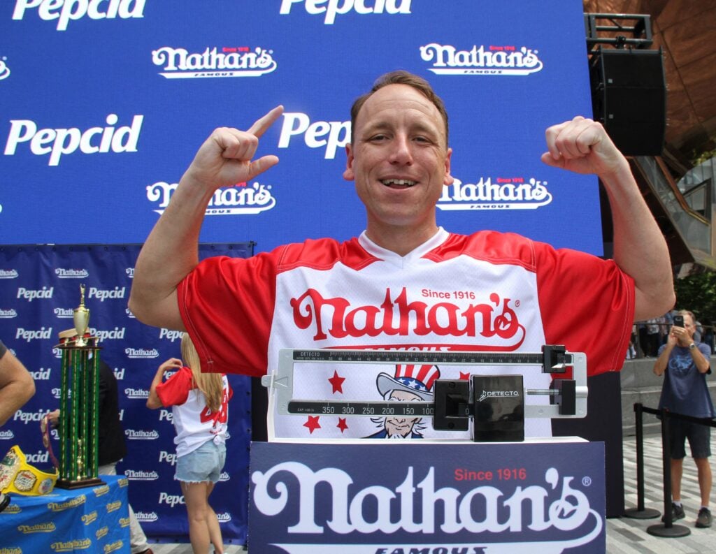 Joey Chestnut Banned From 2024 Nathan's Hot Dog Eating Competition!