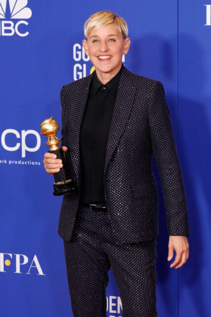 Ellen DeGeneres at the 77th Annual Golden Globe Awards 2020 In Beverly Hills