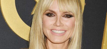 Heidi Klum smiles close up