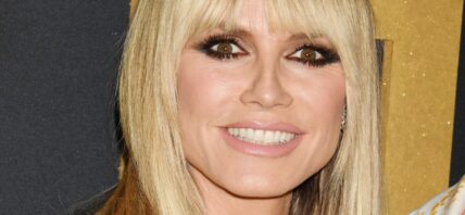 Heidi Klum smiles close up