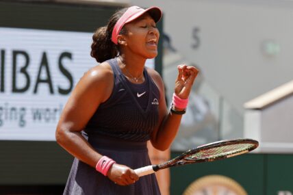 Naomi Osaka expressing emotions during Tennis Grand slam Roland garros 2024 Paris