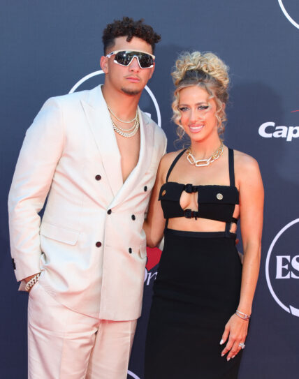 Brittany Mahomes and Patrick Mahomes at 2023 ESPY Awards