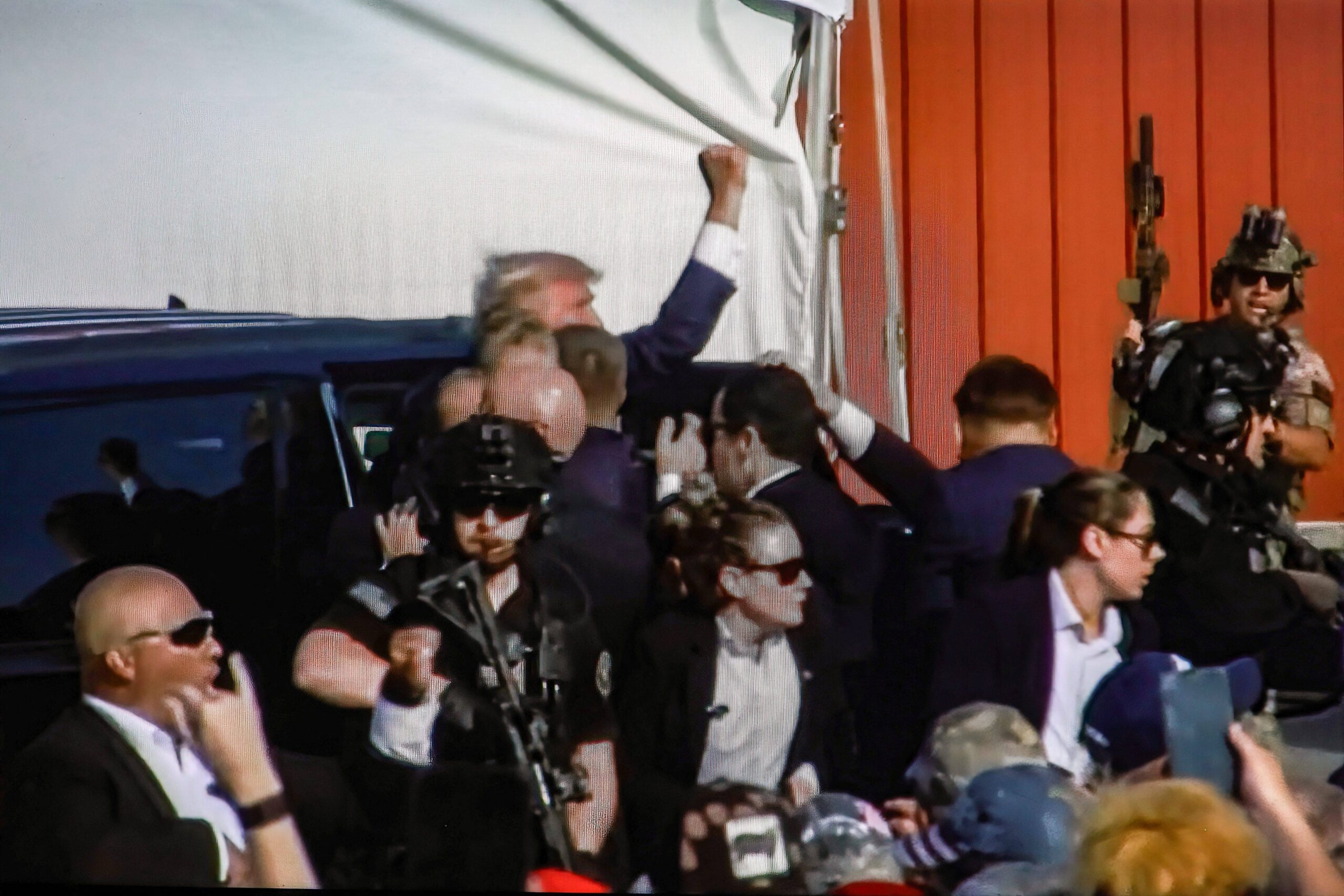 Trump rushed into SUV after attempted assassination