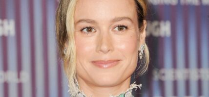 Brie Larson smiles close up