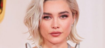 Florence Pugh posing close up