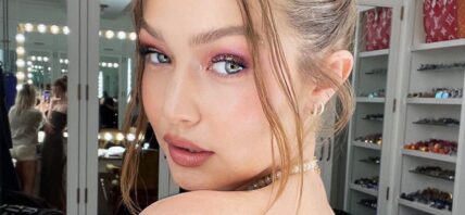 Gigi Hadid strikes a pose for the camera.