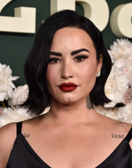 Demi Lovato arriving to the 2023 Baby2Baby Gala