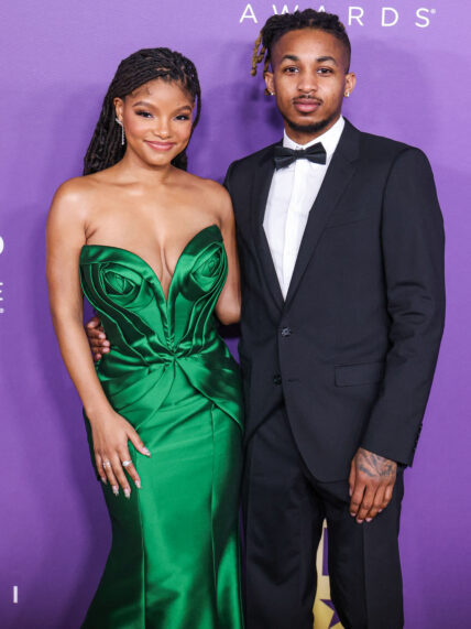 Halle Bailey and DDG at 55th Annual NAACP Image Awards