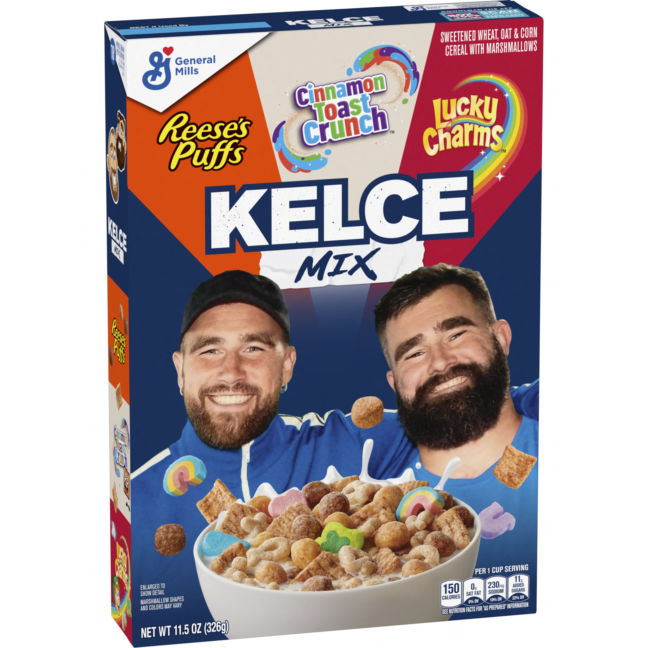 Travis and Jason Kelce launch their own Kelce Mix breakfast cereal