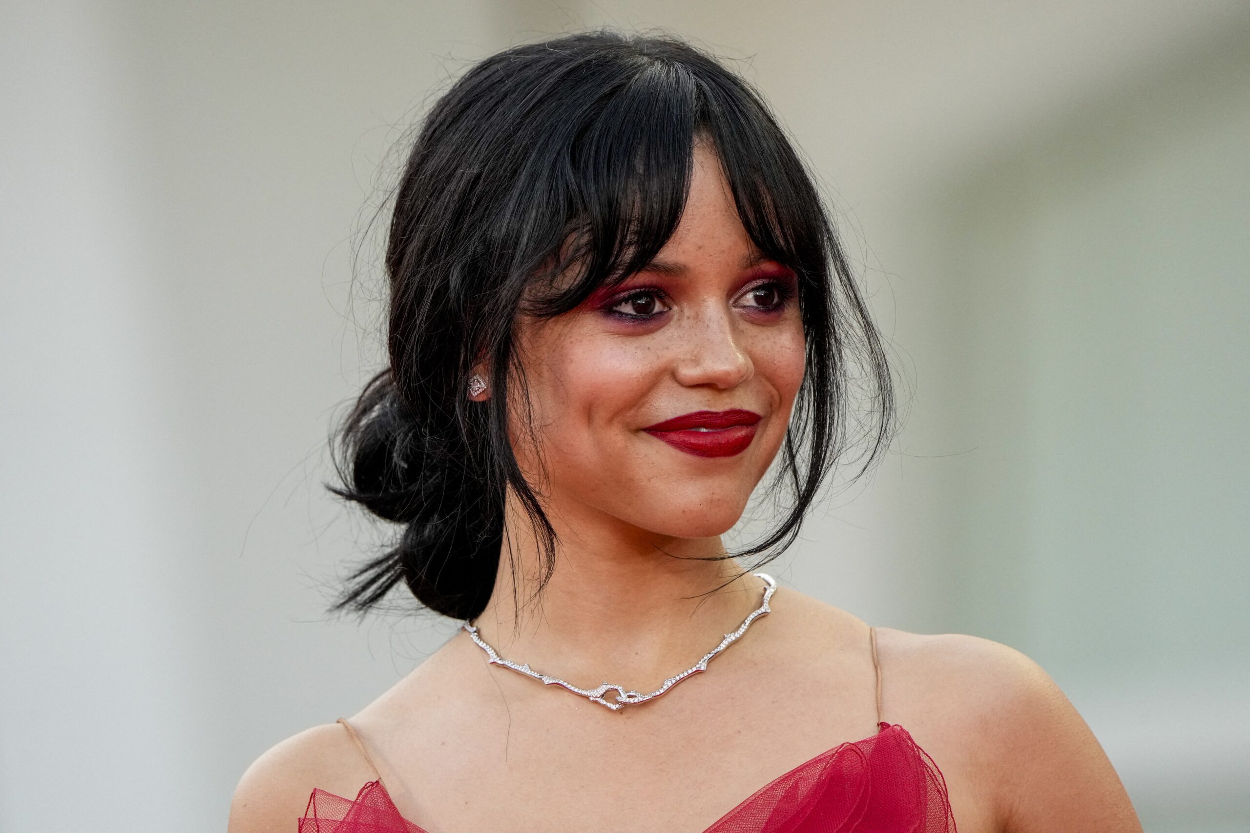 Jenna Ortega at Red carpet opening ceremony 81st Venice Film Festiva in Venice Lido, Italy