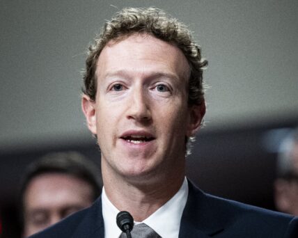 Mark Zuckerberg at a Senate Judiciary Committee Hearing
