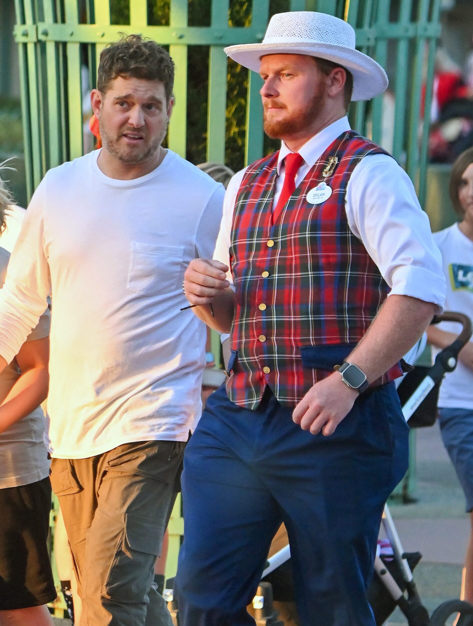 Michael Bublé has a fun day out at Disneyland with his family