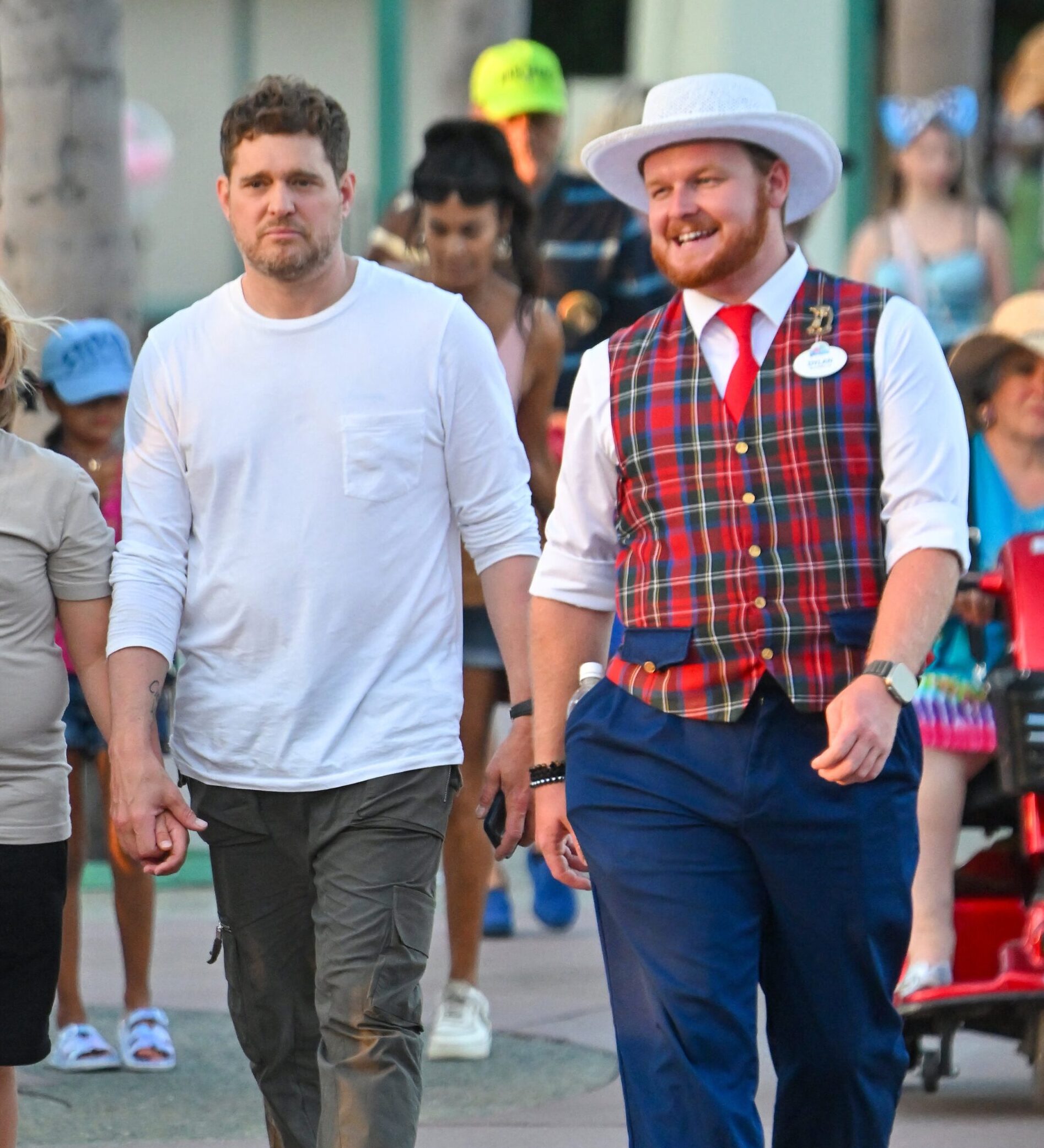 Michael Bublé has a fun day out at Disneyland with his family