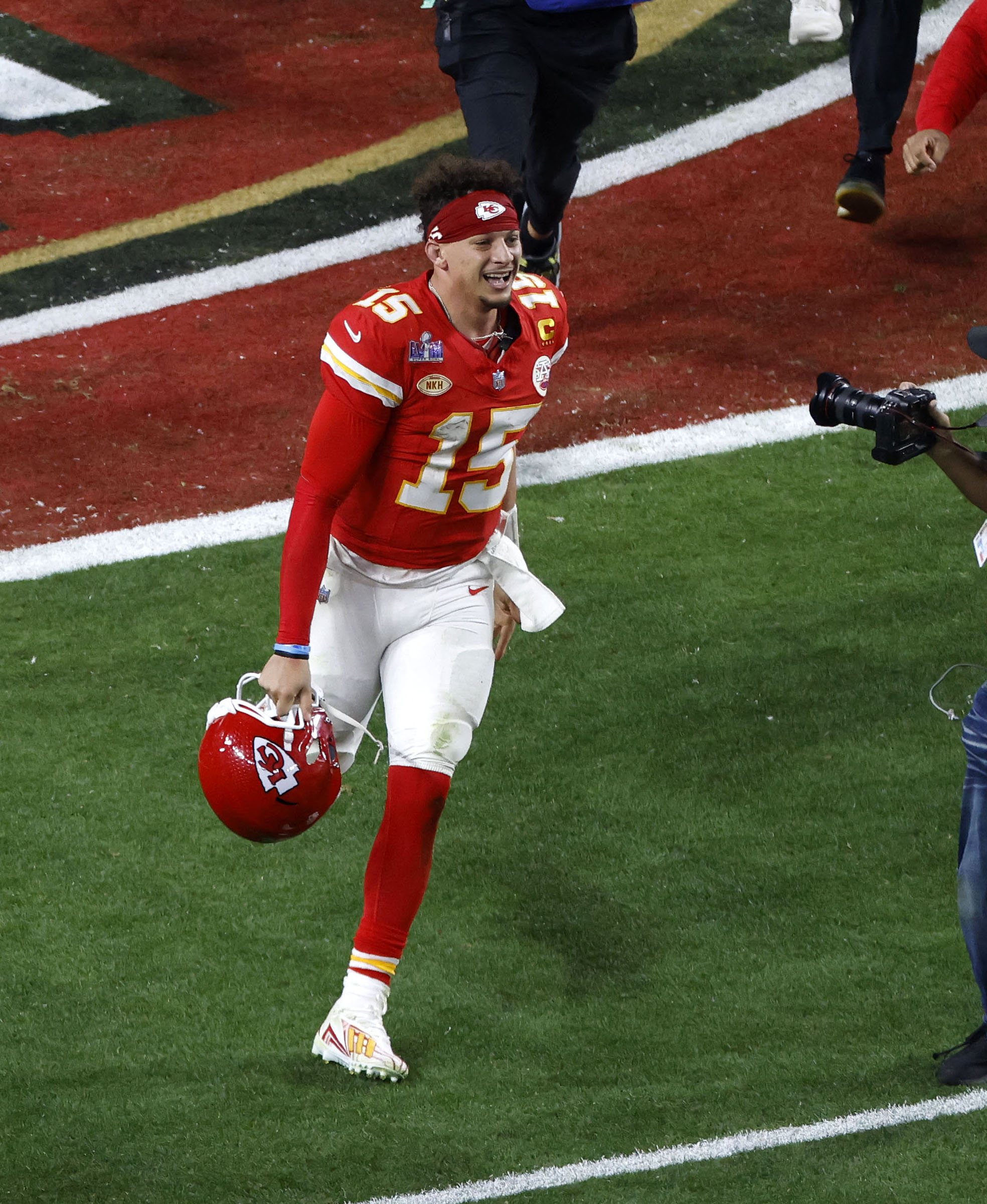 Patrick Mahomes at Super Bowl LVIII FEB 11