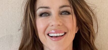 Elizabeth Hurley smiling