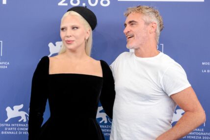 Joaquin Phoenix and Lady Gaga at "Joker: Folie A Deux" Photocall - The 81st Venice International Film Festival