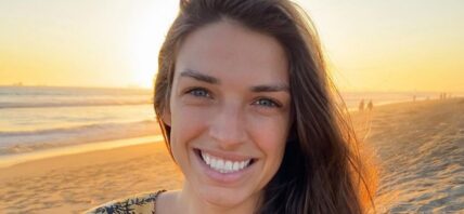 Mackenzie Dern smiles at the camera.