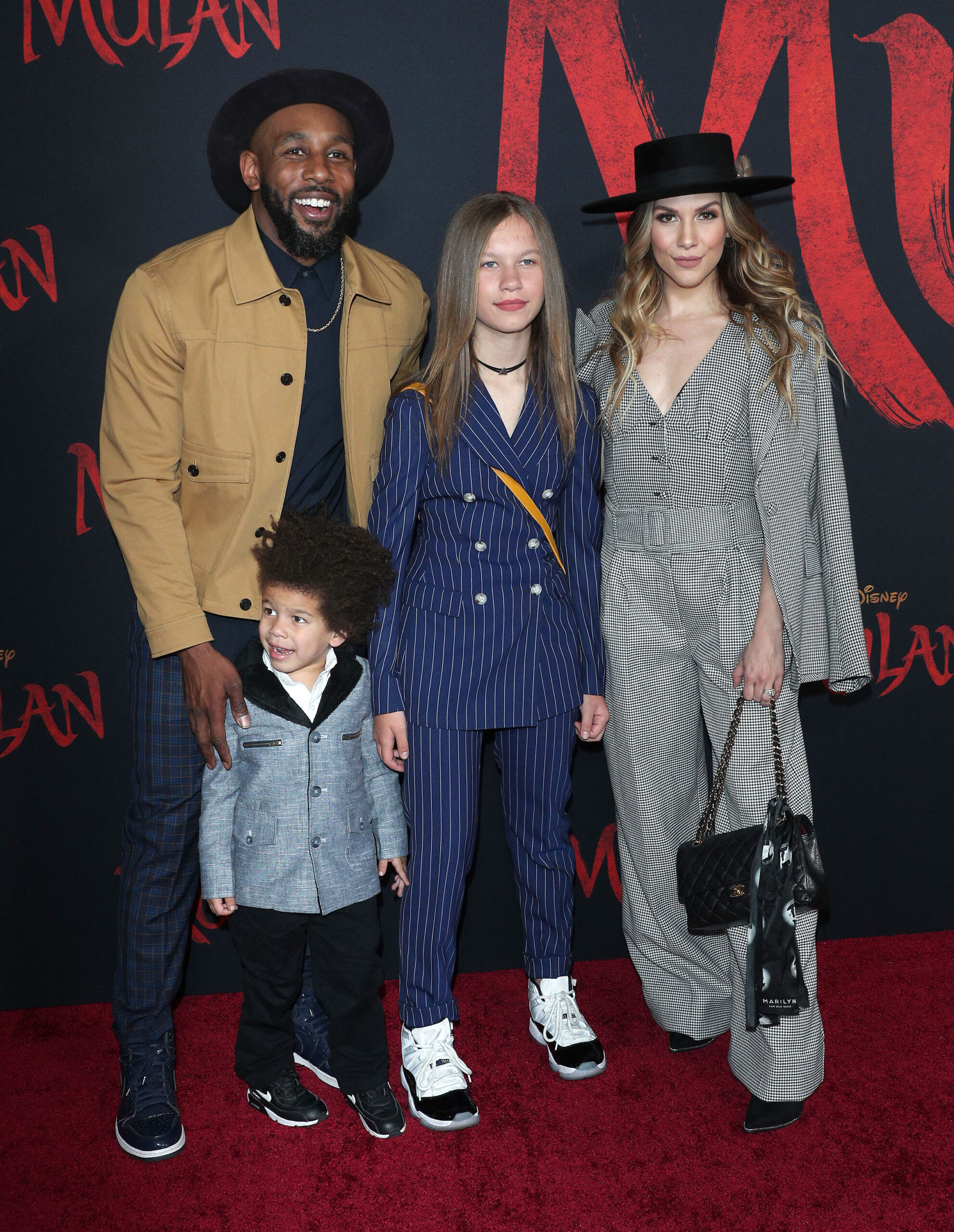 Allison Holker and tWitch at Mulan premiere