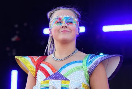 JoJo Siwa smiling on stage