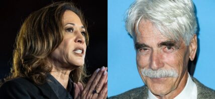 Kamala Harris (left) Sam Elliott (right)