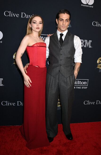 Dove Cameron and Damiano David at Pre-GRAMMY Gala