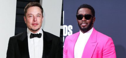 Elon Musk, Diddy photo collage