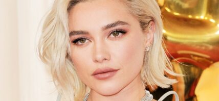 Florence Pugh posing close up