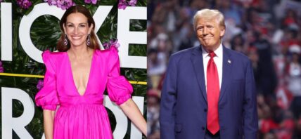 Julia Roberts, Donald Trump photo collage