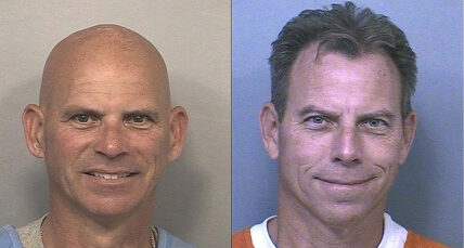 Notorious killer brothers Erik and Lyle Menendez grin widely on their most recent mugshots from jail in California.