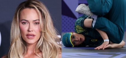 Peta Murgatroyd (left) Raygun (right)