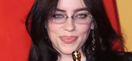 Billie Eilish close up and smiling