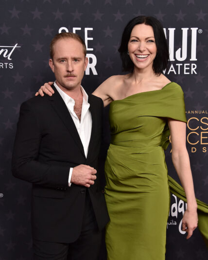 Ben Foster and Laura Prepon at Critics Choice Awards 2023